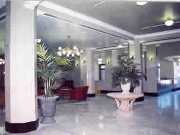 Aldridge Hotel lobby after rehabilitation