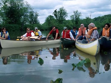 A canoe is the perfect way to explore and understand the marsh.