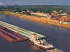 The mighty Mississippi rolls past Cape Girardeau.