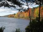 Spectacular fall foliage and scenic river views are two features of Androscoggin Riverlands State Park