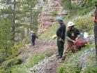 Construction of Hole-in-the-Wall trail on Fort Belknap Indian Reservation