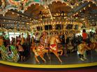 The whimsical beasts of the 1921 Dentzel carousel. Photo: NPS/Terry Adams