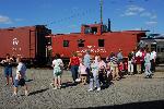 Caboose rides during Railfest 2008.