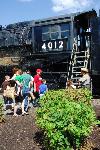 UP #4012 "Big Boy" cab tours during Railfest 2008.