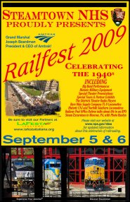 Steamtown NHS Railfest 2009 poster