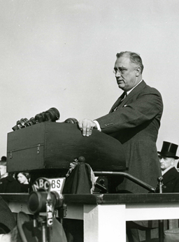 President Franklin D. Roosevelt’s 1936 speech in honor of the Statue’s 50th anniversary. 