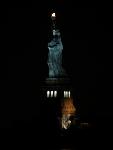 Night view of Statue of Liberty