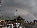 Rainbow on Liberty Island