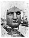 Statue's face on Liberty Island