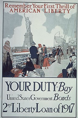 This poster, circa 1917, promoted the sale of Liberty Bonds.