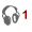 Headphone button