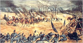 Illustration of the Battle of Stones River.