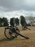 Artillery Monument with cannons in foreground