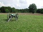 Cannon in field