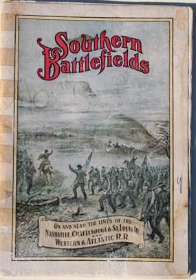 Cover of a railroad tour brochure - Southern Battlefields