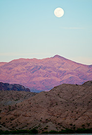 Moonrise over Lake Mohave