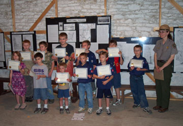 Junior Rangers at the preserve Junior Rangers at the preserve