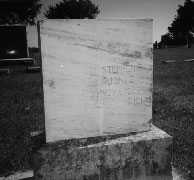 headstone of Stephen and Louisa Jones