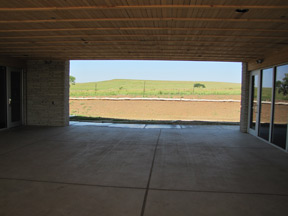 breezeway of new building