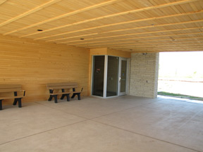 doorway to the new visitor center