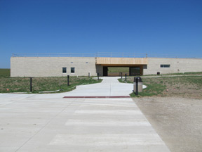 front of new visitor center