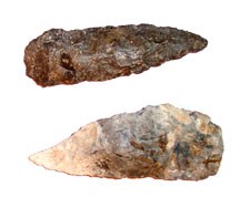 arrowheads made of flint