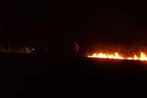 rancher burning the prairie
