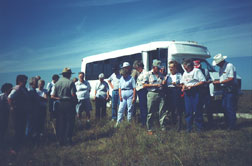 Prairie bus tours at the preserve