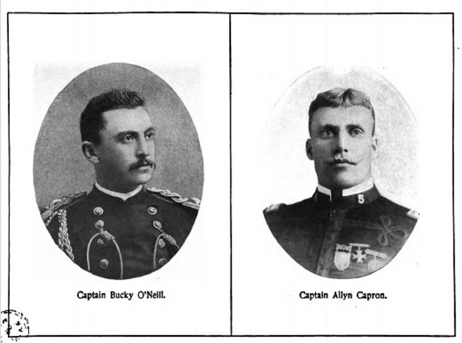 Image of two soldiers portraits next to one another