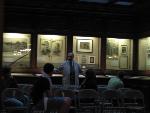 Jim Foote as T.R. in the Lower Gallery.