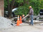 AAW- Underground utility lines are laid.