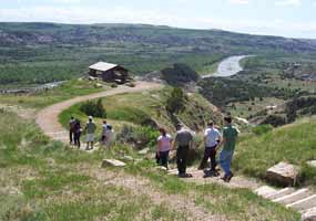 There almost 100 miles of trails in Theodore Roosevelt National Park There almost 100 miles of trails in Theodore Roosevelt National Park