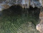 Hansen Lake at the very back of Hansen cave is a wonderful example of the clear water that can be found in caves.