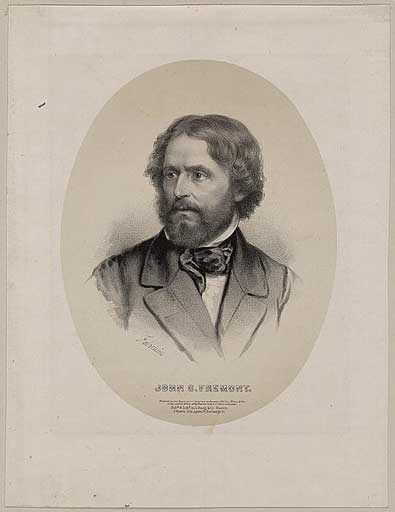 Portrait of John C. Fremont, sepia toned.