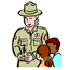  Park ranger teaching children
