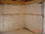 Exposed brick interior kitchen house
