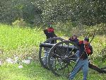 3rd Rhode Island Artillery preparing to fire