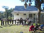 UNF Brass Ensemble's outdoor performance.