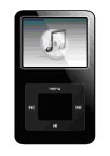Clip art image of an mp3 player.