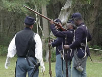 54th Massachusetts reenactment at Kingsley Plantation