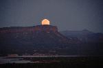 Moonrise over Roosevelt Lake