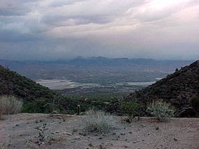 storm over Roosevelt Lake