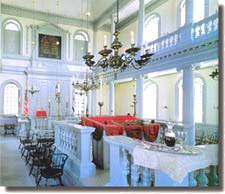 interior view of the Touro Synagogue