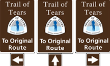 To Original Route signs