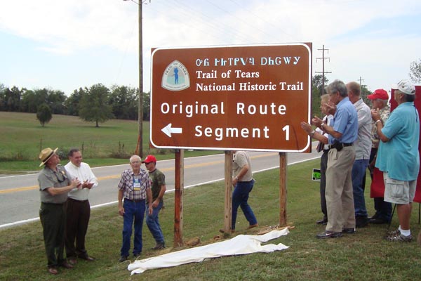 Pope County Illinois original route sign unveiled