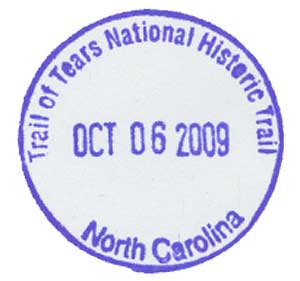 Example of Trail of Tears Passport Stamp.