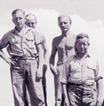 German Prisoners of War pose for a picture at Camp Tule Lake