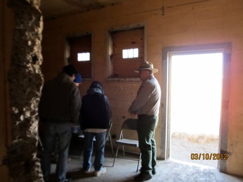 Ranger Giving Tour inside Tule Lake Segregation Center Jail
