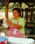 Hilda Alegria tortilla making demonstration