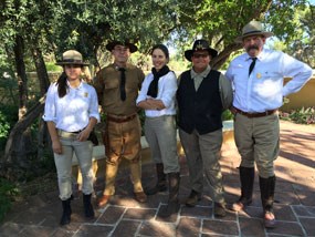 staff in old timey national park service uniforms